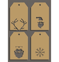 Christmas present hang tags Royalty Free Vector Image