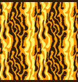 tiger print seamless pattern vector image vector image