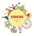 round circus composition vector image