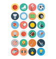 sports flat icons - vol 1 vector image vector image