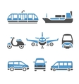 transport icons - a set of ninth vector image vector image