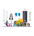 gym flat style vector image vector image