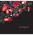 floral greeting card vector image vector image