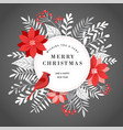 merry christmas greeting card banner vector image
