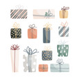 collection of xmas birthday or valentine day vector image vector image