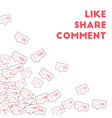 social media icons marketing vector image