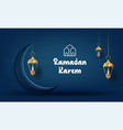 ramadan kareem arabic calligraphy background vector image
