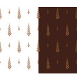 set of simple patterns with stems vector image vector image