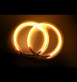 circular neon lamp vector image vector image