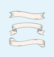 hand drawn banners vector image vector image