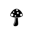 mushroom icon design template isolated vector image vector image