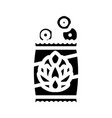 spice artichoke glyph icon vector image vector image