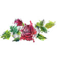 vintage floral composition vector image