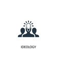 ideology icon simple element vector image