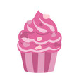 valentines day muffin vector image