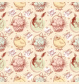 vintage easter seamless background vector image