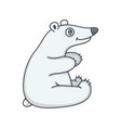 polar bear baby vector image