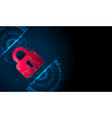 personal data security cyber or information vector image