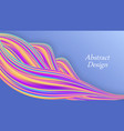 rainbow wave color flow trendy modern design vector image