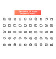 arrows ui icons set 24x24 grid pixel perfect vector image