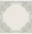 floral vintage frame vector image