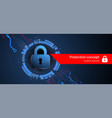 personal data security cyber or information vector image