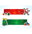 christmas banners vector image