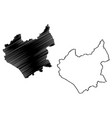leicestershire map vector image