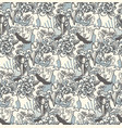 monochrome seamless background with a crane vector image vector image