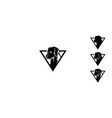 dog head icon logo vector image