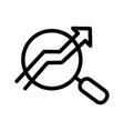 growth research icon isolated vector image