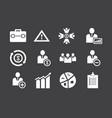 business icon set bundle used best vector image