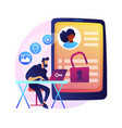 dating site concept metaphor vector image vector image