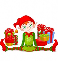 Christmas elf Royalty Free Vector Image - VectorStock