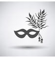 party carnival mask icon vector image