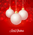 christmas balls vector image vector image