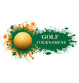golf logo design vector image