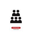 group icon isolated on white background modern vector image