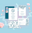 wedding stationery ornamental vector image vector image