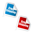 free shipping sticker vector image