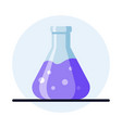 laboratory flask icon vector image