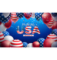4th of july independence day of the usa vector image vector image