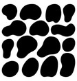 organic blob blot random blob geometric vector image vector image
