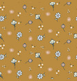 cute hand drawn flowers pastel colors seamless vector image vector image