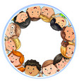 big company joyful children different vector image vector image