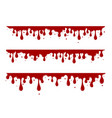dripping paint set liquid drips flows vector image