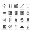 contraceptive method flat glyph icons birth vector image