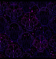 seamless of bright mystical animals skulls vector image vector image