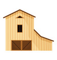 barn icon farmyard architecture building cartoon vector image vector image
