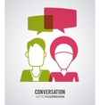 conversation icons design vector image
